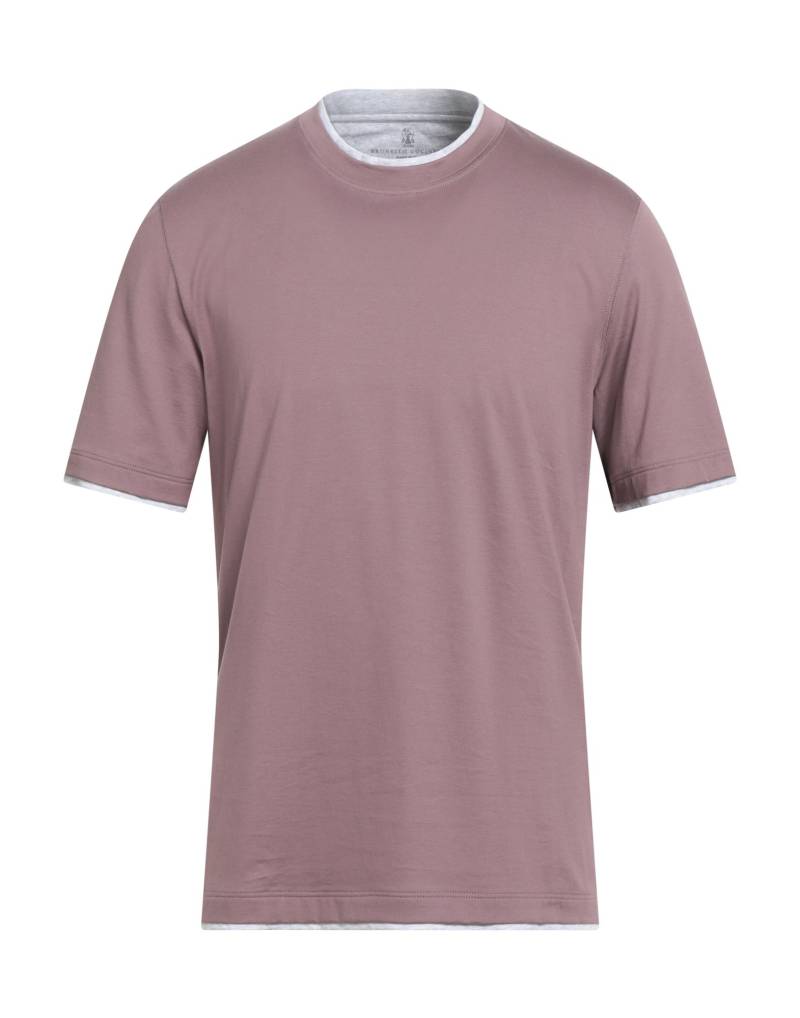 BRUNELLO CUCINELLI T-shirts Herren Malve von BRUNELLO CUCINELLI
