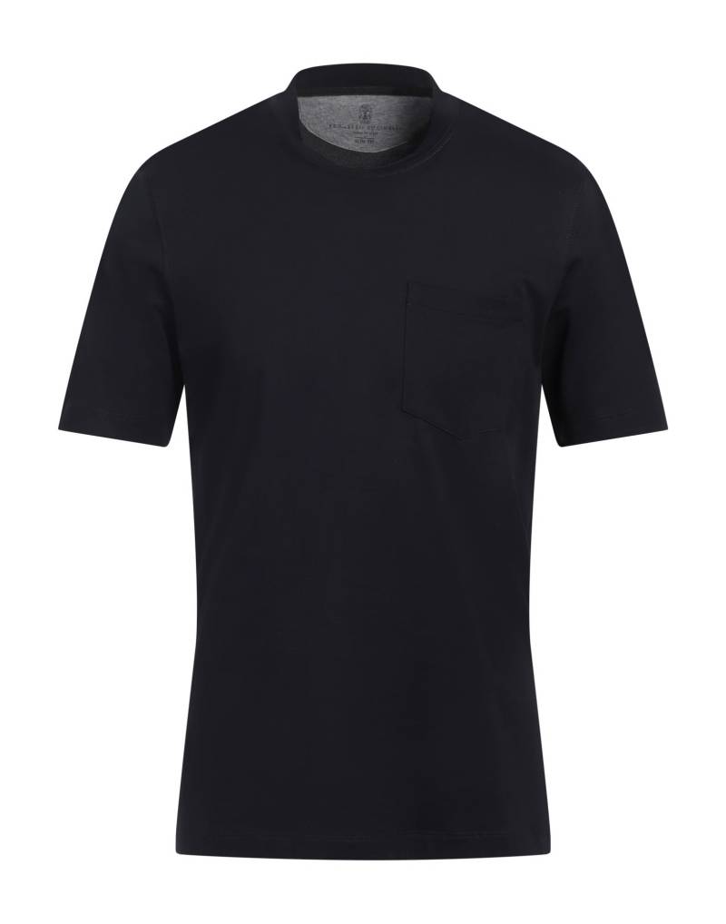 BRUNELLO CUCINELLI T-shirts Herren Nachtblau BRUNELLO CUCINELLI T-shirts Herren Nachtblau von BRUNELLO CUCINELLI