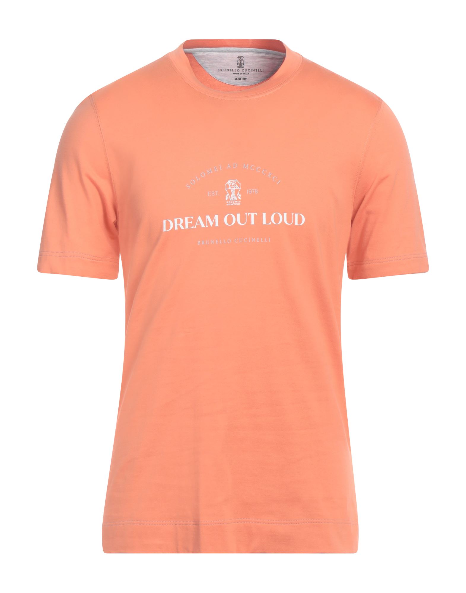 BRUNELLO CUCINELLI T-shirts Herren Orange von BRUNELLO CUCINELLI