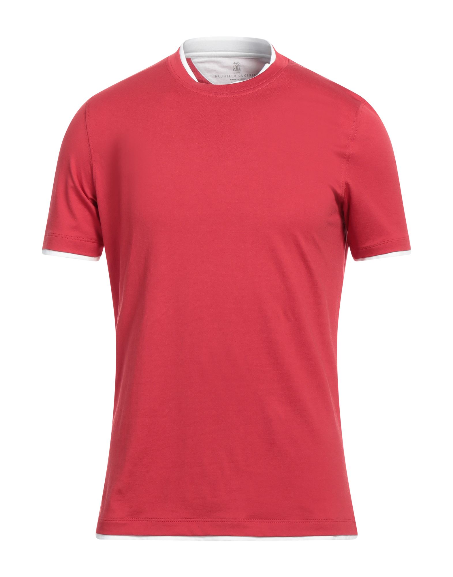 BRUNELLO CUCINELLI T-shirts Herren Rot von BRUNELLO CUCINELLI