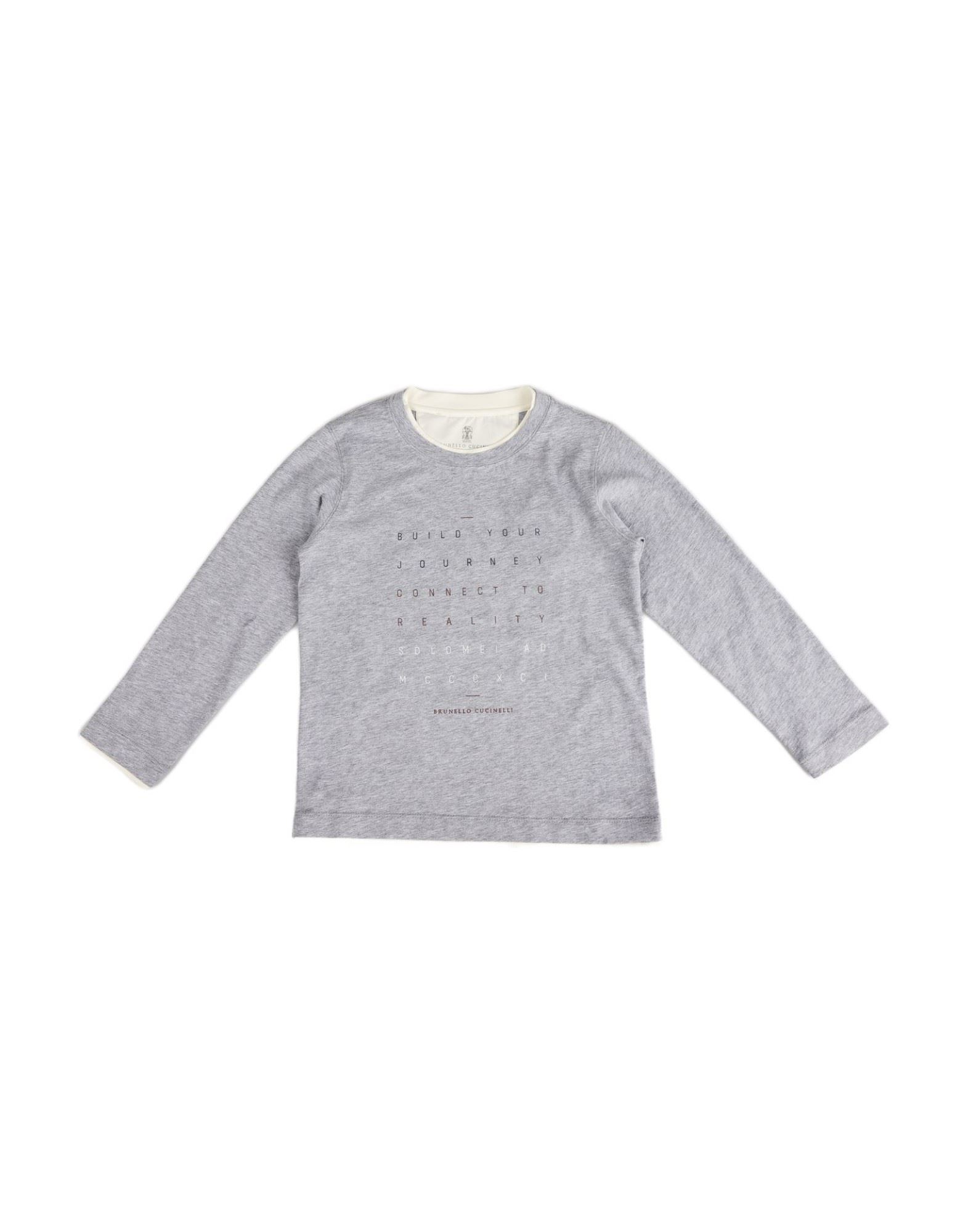 BRUNELLO CUCINELLI T-shirts Kinder Grau von BRUNELLO CUCINELLI