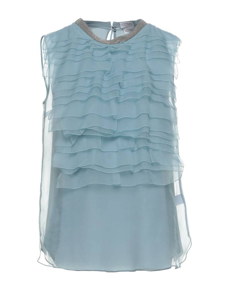 BRUNELLO CUCINELLI Top Damen Blaugrau von BRUNELLO CUCINELLI
