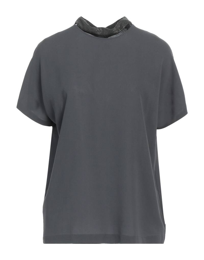 BRUNELLO CUCINELLI Top Damen Blei BRUNELLO CUCINELLI Top Damen Blei von BRUNELLO CUCINELLI