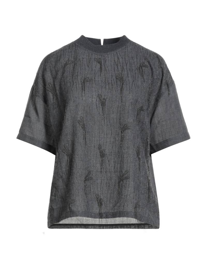 BRUNELLO CUCINELLI Top Damen Braungrau BRUNELLO CUCINELLI Top Damen Braungrau von BRUNELLO CUCINELLI