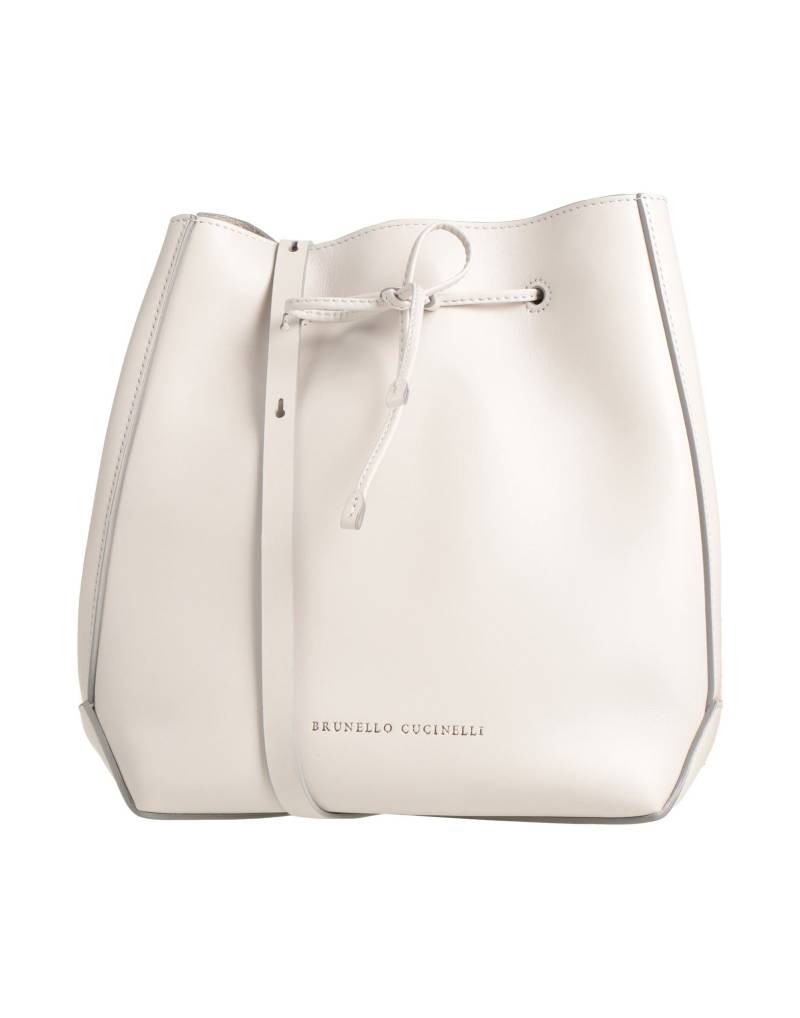 BRUNELLO CUCINELLI Umhängetasche Damen Hellgrau von BRUNELLO CUCINELLI
