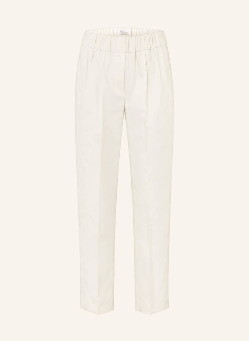 Brunello Cucinelli 7/8-Hose weiss von BRUNELLO CUCINELLI