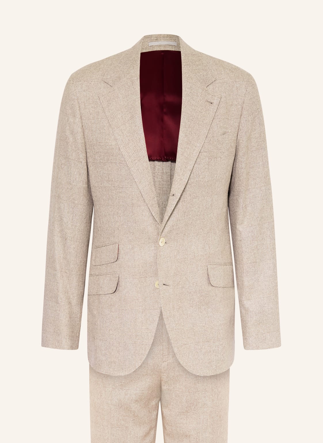 Brunello Cucinelli Anzug Slim Fit beige von BRUNELLO CUCINELLI