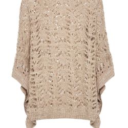 Brunello Cucinelli Beiger Leichter Strickpullover von BRUNELLO CUCINELLI
