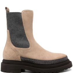 Brunello Cucinelli Braunlederne Stiefeletten von BRUNELLO CUCINELLI