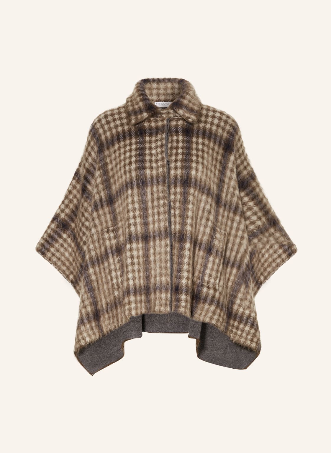 Brunello Cucinelli Cape Mit Schmucksteinen braun von BRUNELLO CUCINELLI