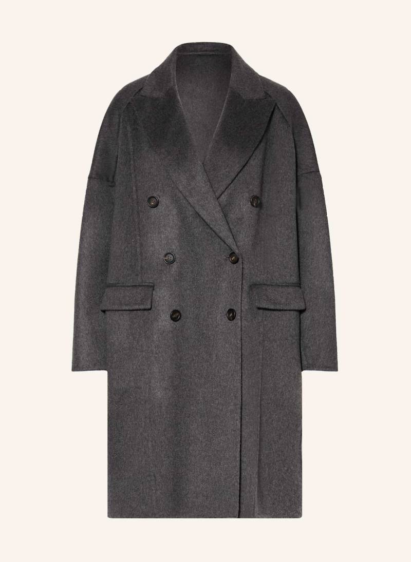 Brunello Cucinelli Cashmere-Mantel grau von BRUNELLO CUCINELLI