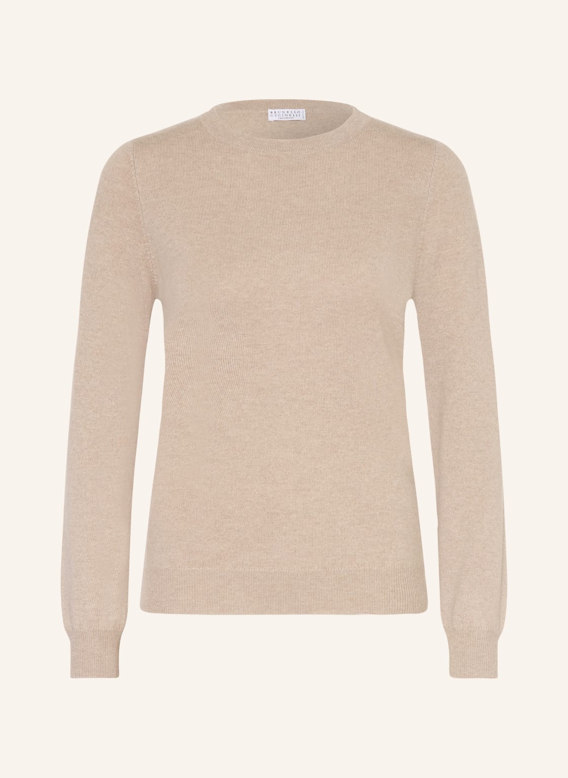 Brunello Cucinelli Cashmere-Pullover beige von BRUNELLO CUCINELLI