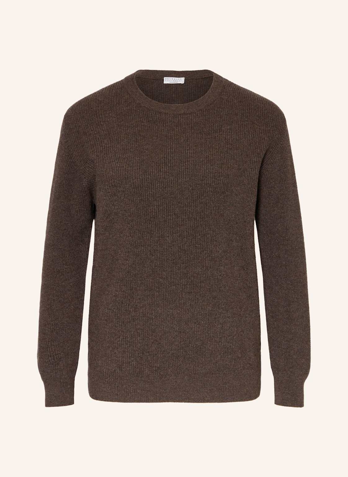 Brunello Cucinelli Cashmere-Pullover braun von BRUNELLO CUCINELLI
