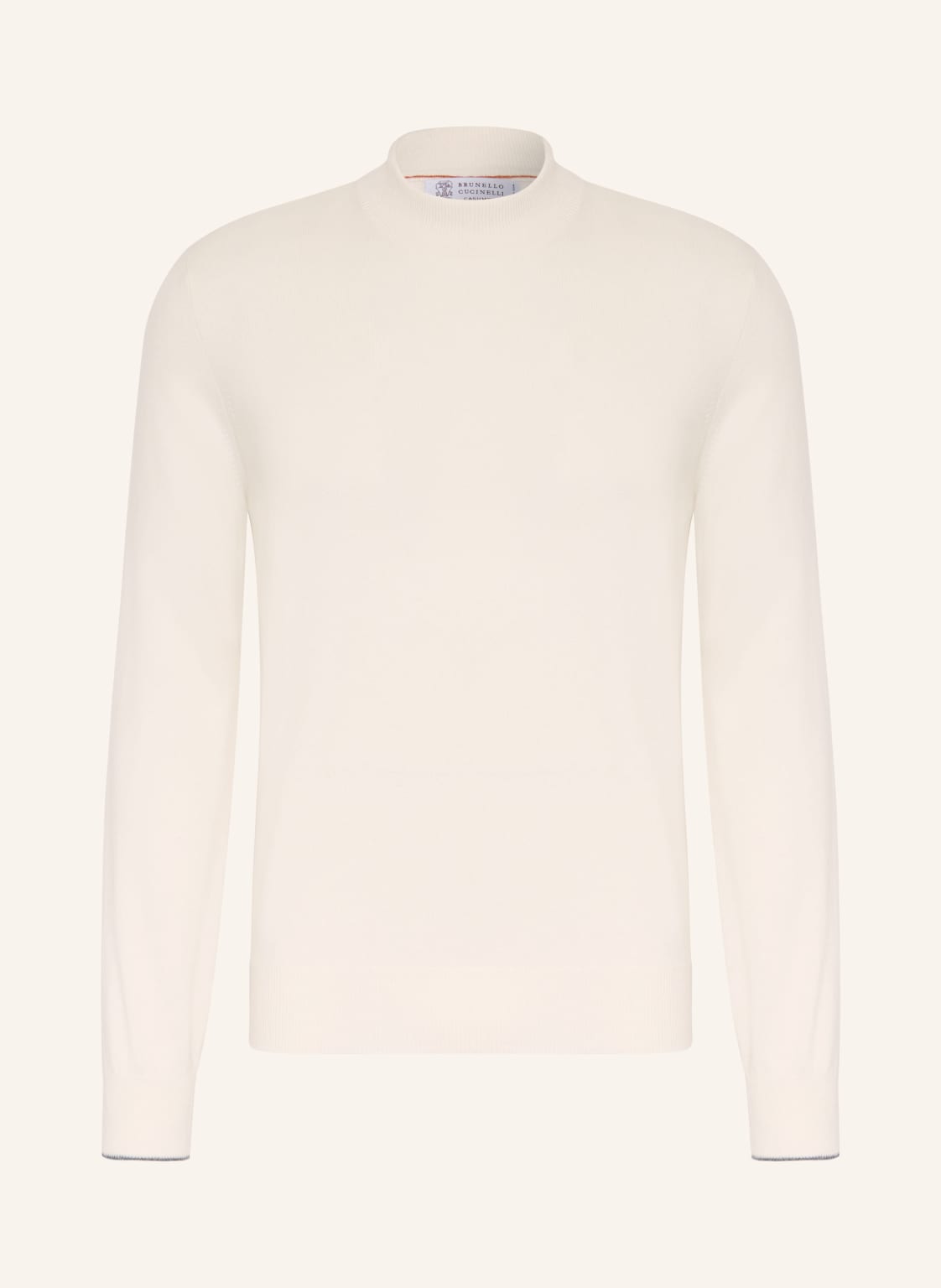 Brunello Cucinelli Cashmere-Pullover weiss von BRUNELLO CUCINELLI
