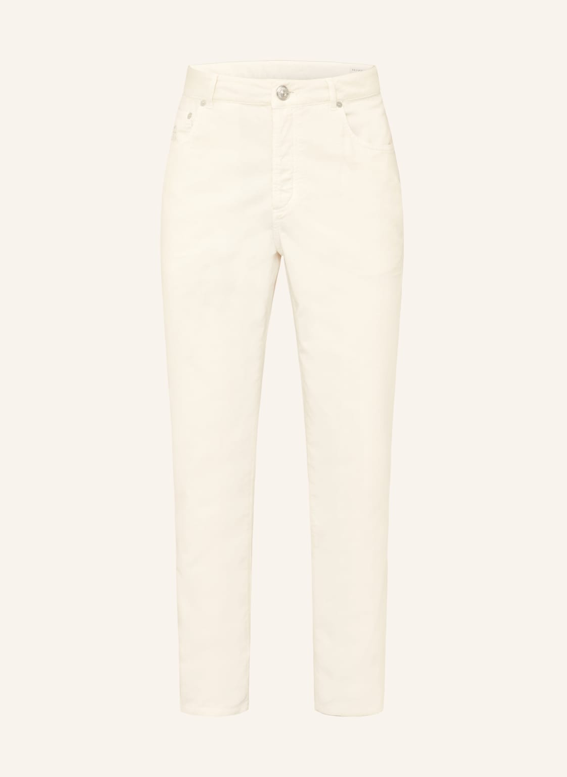 Brunello Cucinelli Cordhose Slim Fit weiss von BRUNELLO CUCINELLI