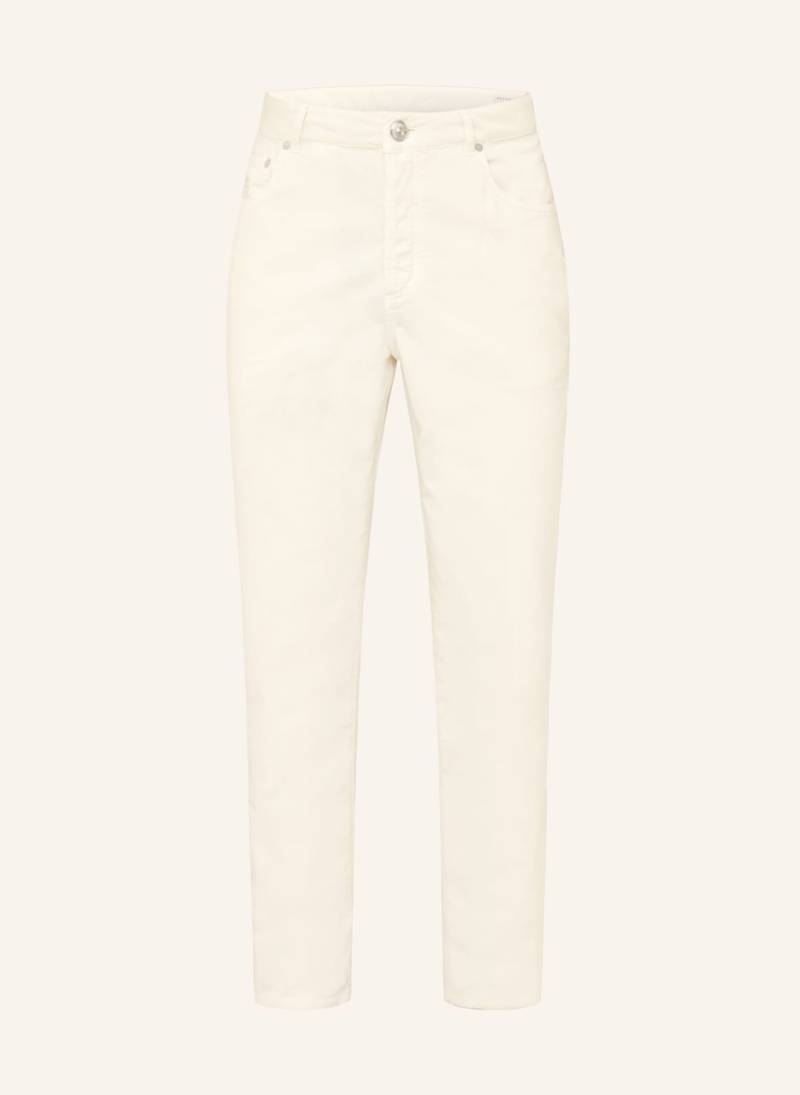 Brunello Cucinelli Cordhose Slim Fit weiss von BRUNELLO CUCINELLI