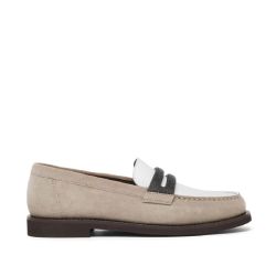Brunello Cucinelli Damen Loafer Aus Ice Leder von BRUNELLO CUCINELLI