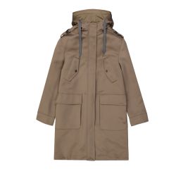 Brunello Cucinelli Damen Parka Aus Baumwollmix In Braun von BRUNELLO CUCINELLI