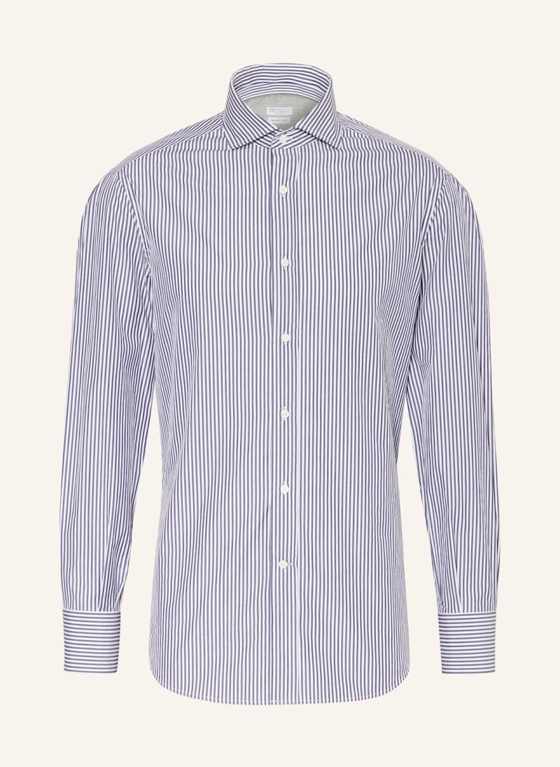 Brunello Cucinelli Hemd Basic Fit blau von BRUNELLO CUCINELLI