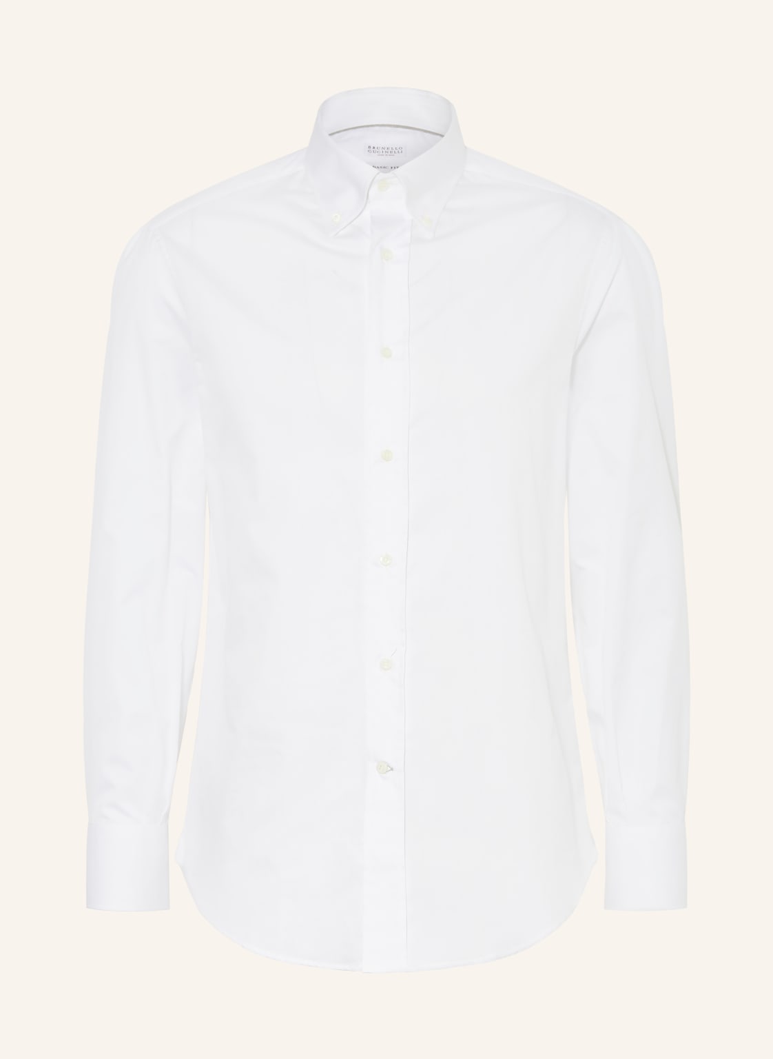 Brunello Cucinelli Hemd Basic Fit weiss von BRUNELLO CUCINELLI