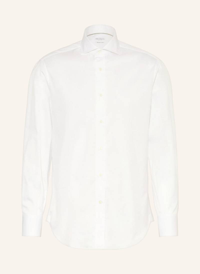 Brunello Cucinelli Hemd Basic Fit weiss von BRUNELLO CUCINELLI