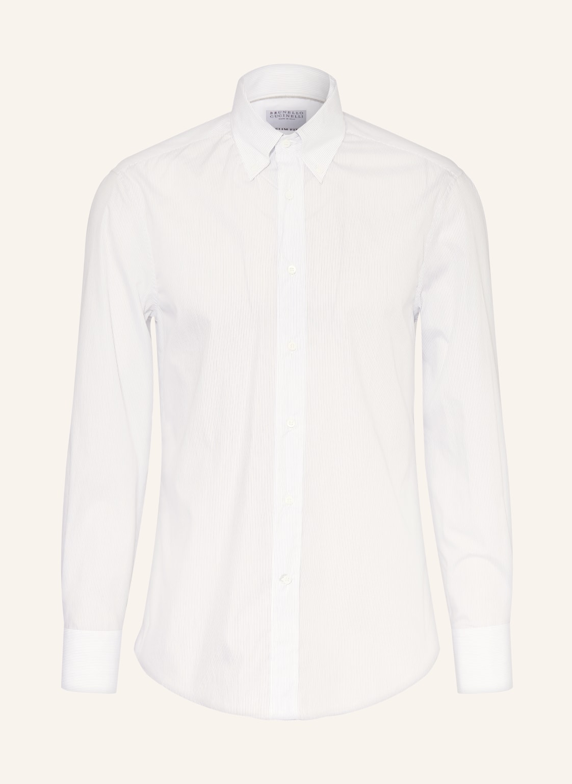 Brunello Cucinelli Hemd Slim Fit weiss von BRUNELLO CUCINELLI