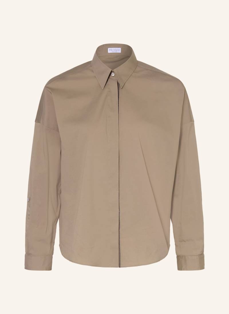 Brunello Cucinelli Hemdbluse braun von BRUNELLO CUCINELLI