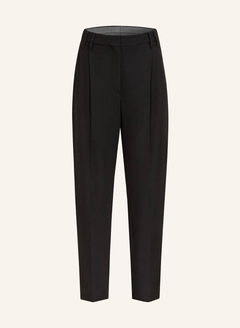 Brunello Cucinelli Hose Mit Schmuckperlen schwarz von BRUNELLO CUCINELLI
