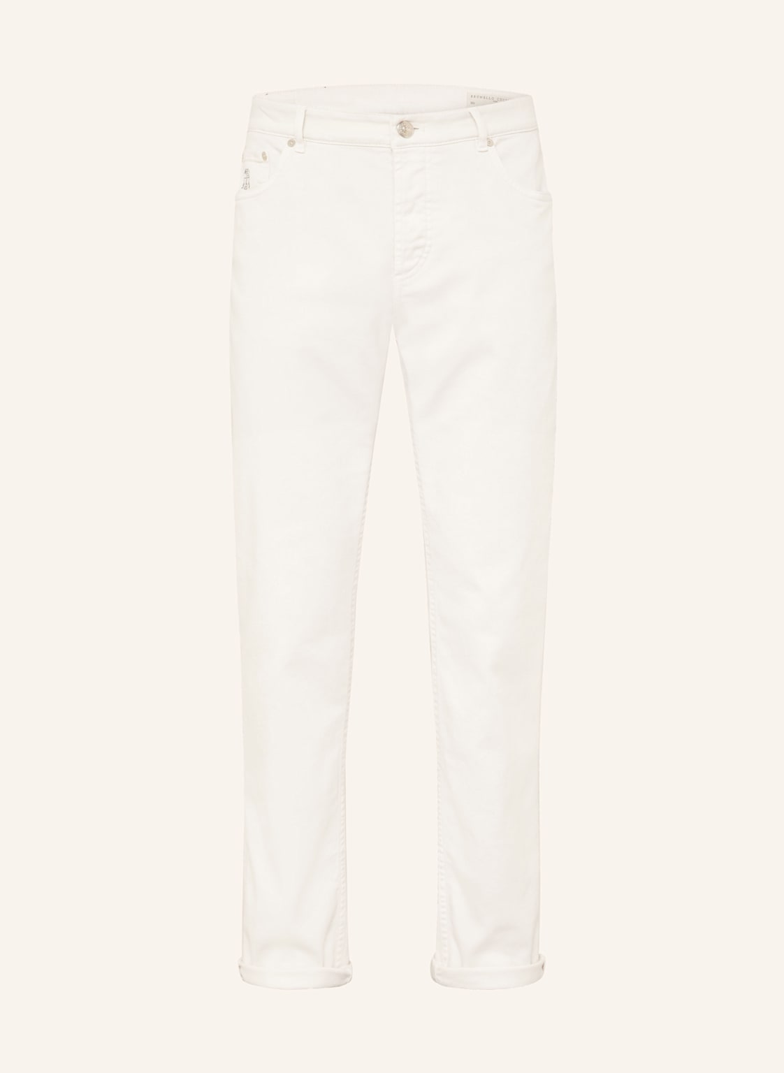 Brunello Cucinelli Jeans Traditional Fit weiss von BRUNELLO CUCINELLI
