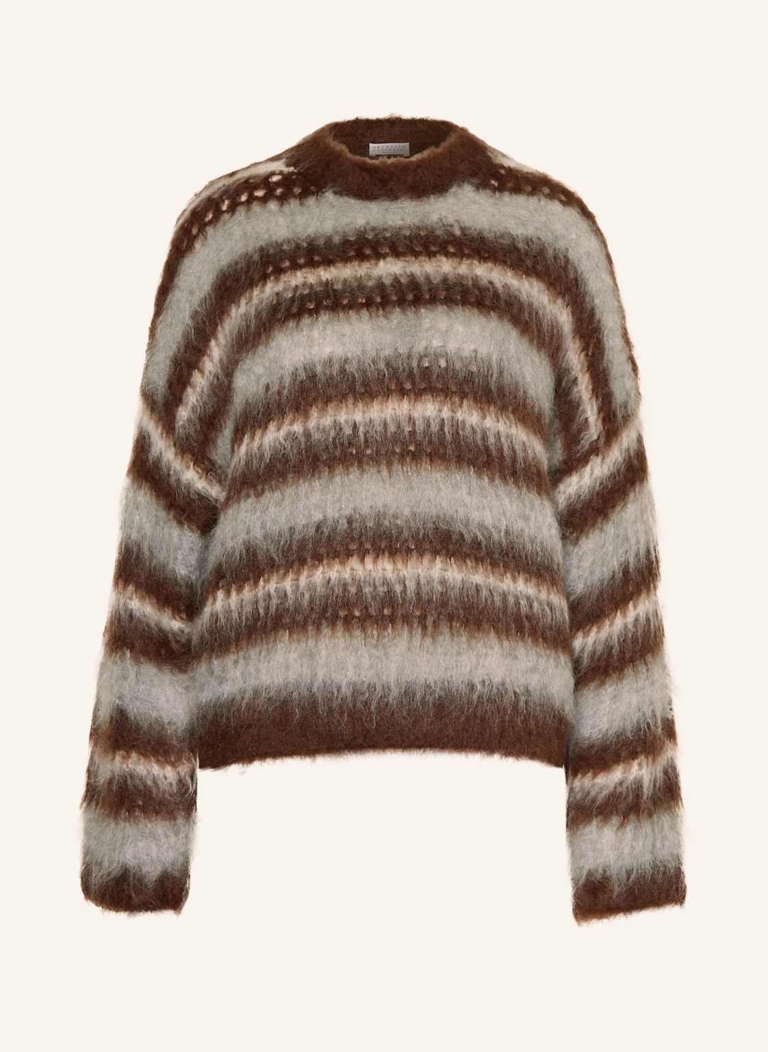 Brunello Cucinelli Mohair-Pullover braun von BRUNELLO CUCINELLI