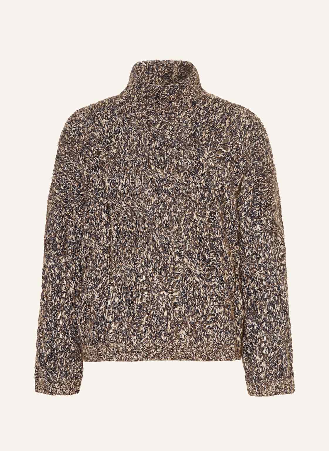 Brunello Cucinelli Rollkragenpullover Mit Cashmere Und Pailletten braun von BRUNELLO CUCINELLI