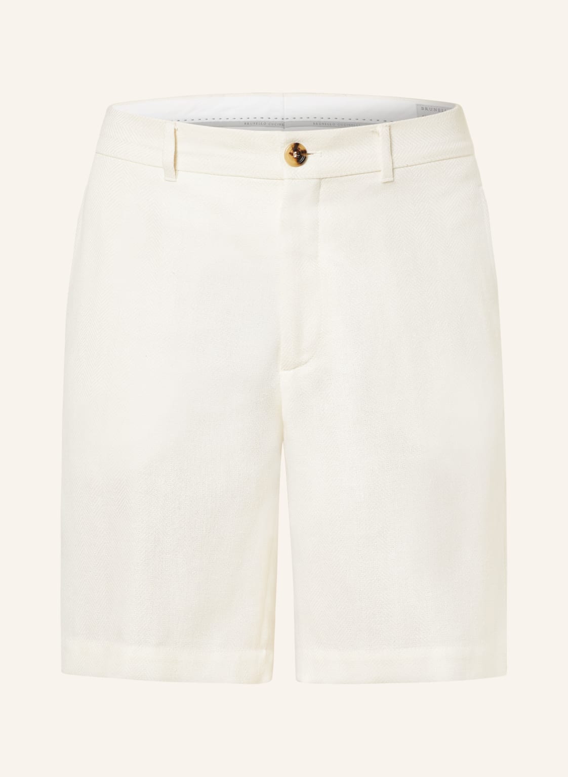 Brunello Cucinelli Shorts Mit Leinen weiss von BRUNELLO CUCINELLI