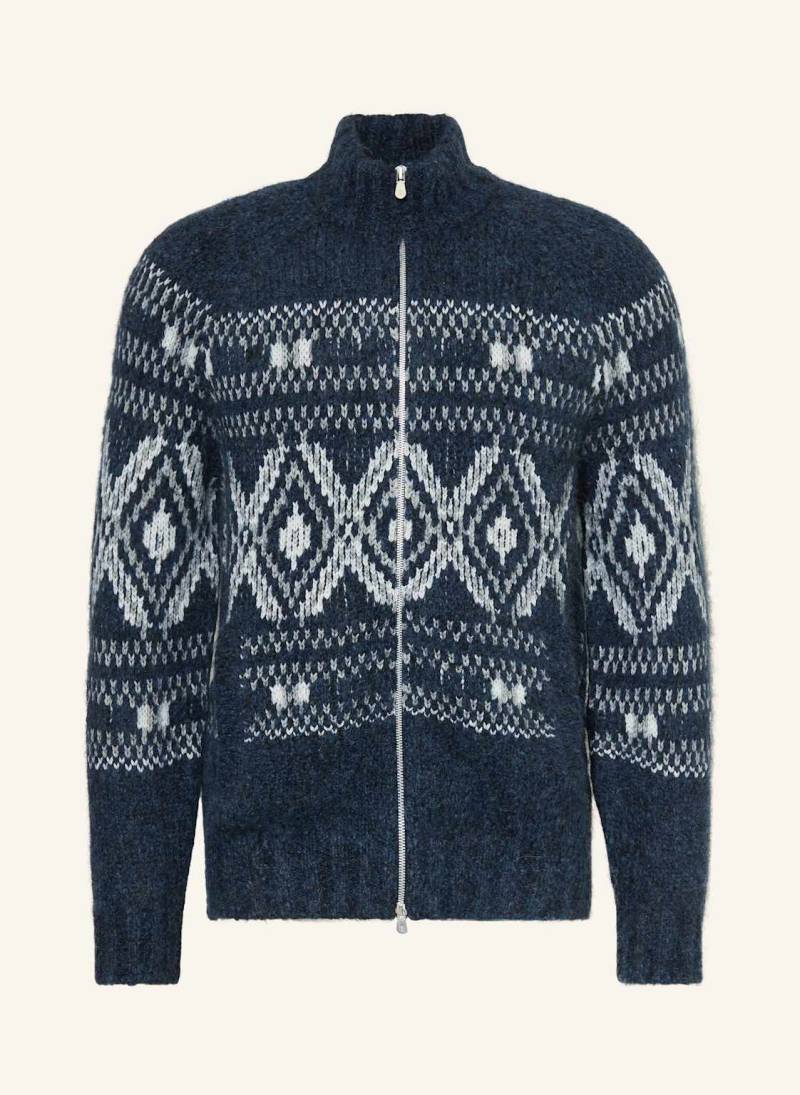 Brunello Cucinelli Strickjacke Aus Alpaka blau von BRUNELLO CUCINELLI
