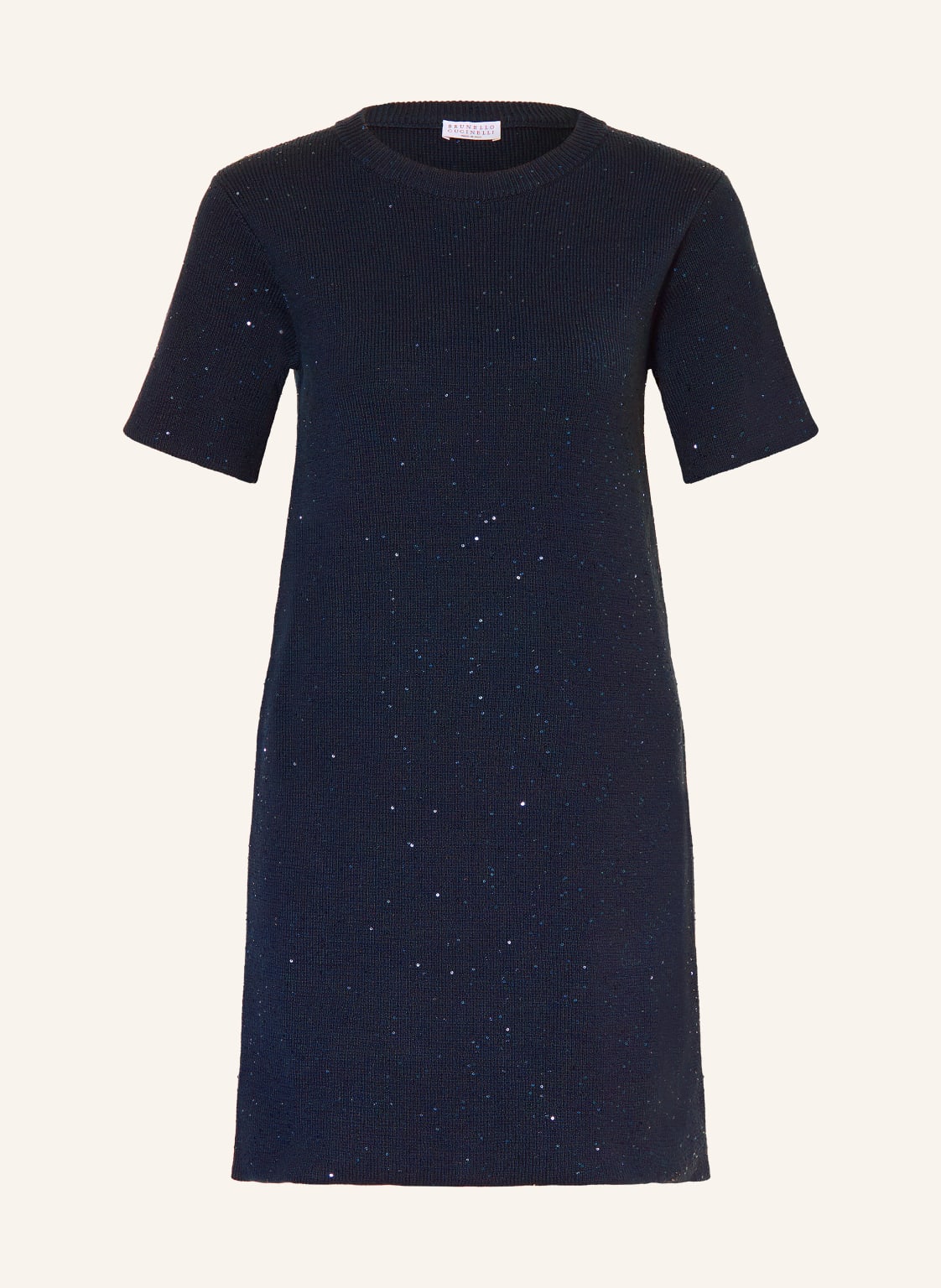 Brunello Cucinelli Strickkleid Mit Pailletten blau von BRUNELLO CUCINELLI