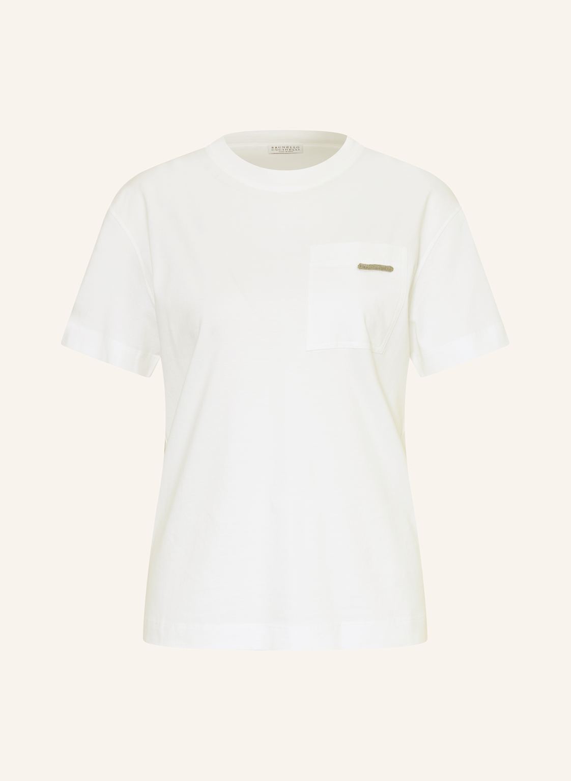 Brunello Cucinelli T-Shirt weiss von BRUNELLO CUCINELLI