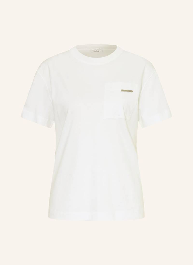 Brunello Cucinelli T-Shirt weiss von BRUNELLO CUCINELLI