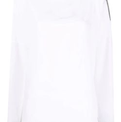 Brunello Cucinelli Weißer Langarm-pullover Mit Bootsausschnitt von BRUNELLO CUCINELLI