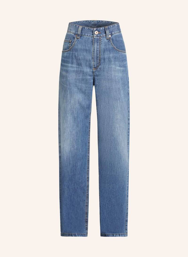 Brunello Cucinelli Wide Leg Jeans blau von BRUNELLO CUCINELLI