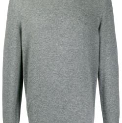 Light Gray Wool Crew Neck Sweater - Brunello Cucinelli von BRUNELLO CUCINELLI