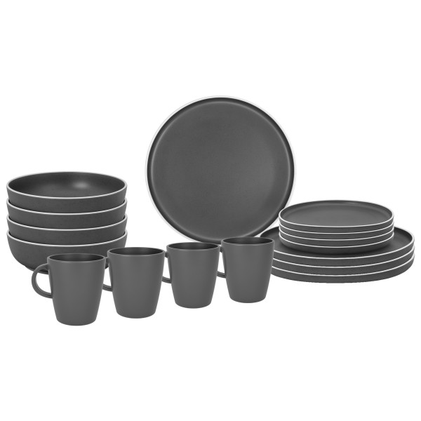 Brunner - Lunch Box - Geschirr-Set Gr 16 Pieces grau von BRUNNER