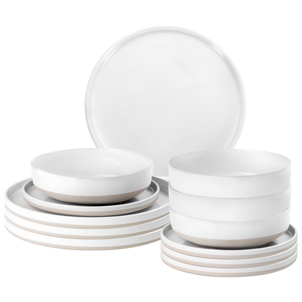 Brunner - Midday - Geschirr-Set Gr 12 Pieces weiß von BRUNNER