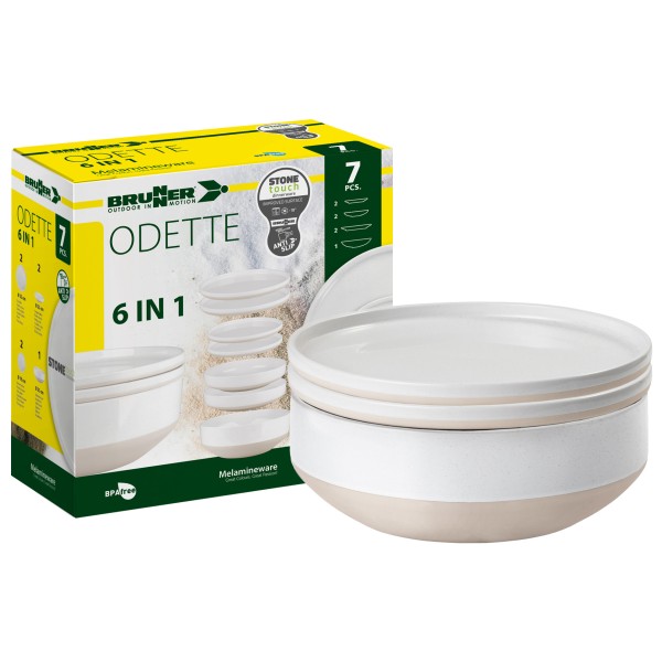 Brunner - Set 6in1 Odette - Geschirr-Set Gr 7 Pieces grau von BRUNNER