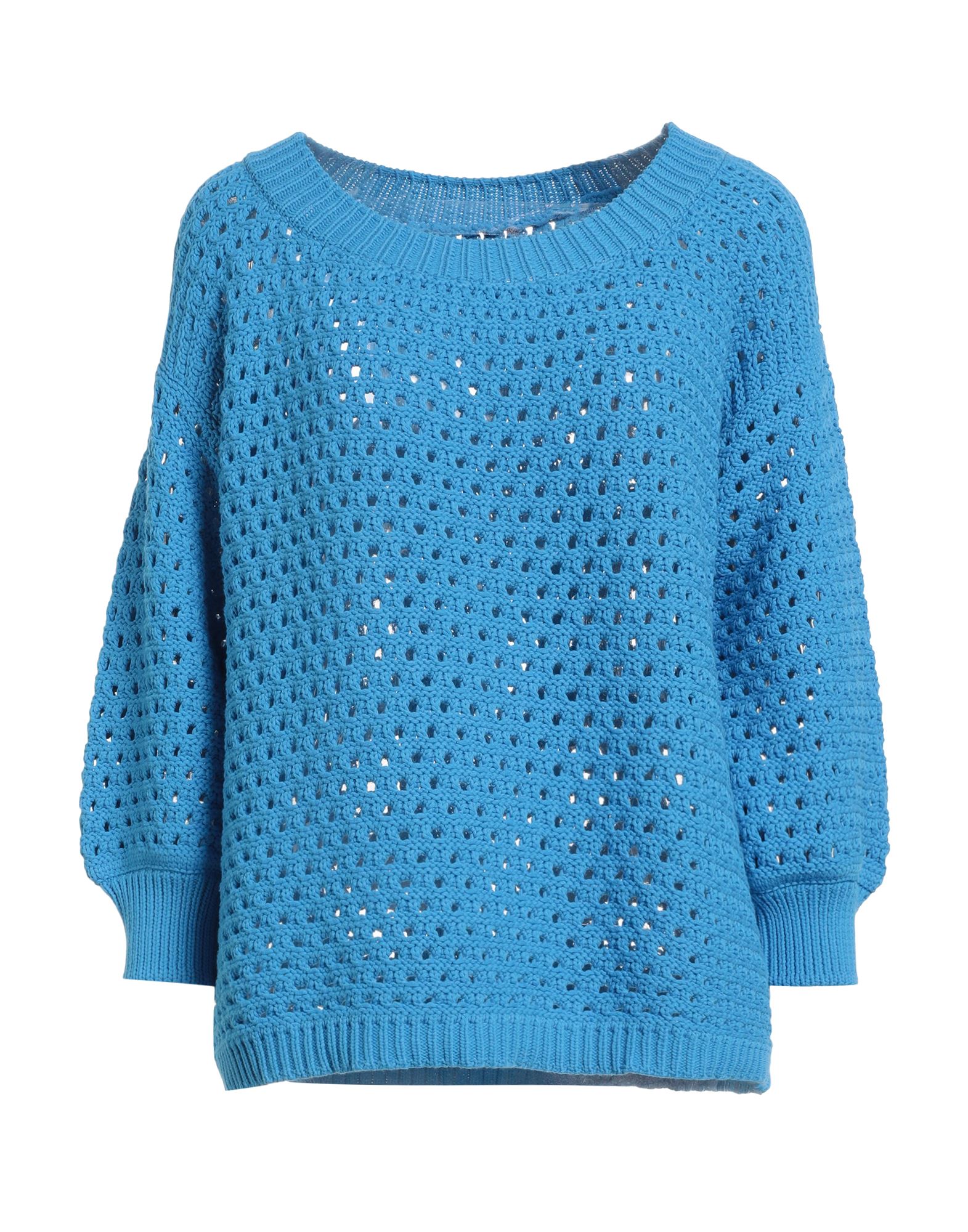 BRUNO MANETTI Pullover Damen Azurblau von BRUNO MANETTI