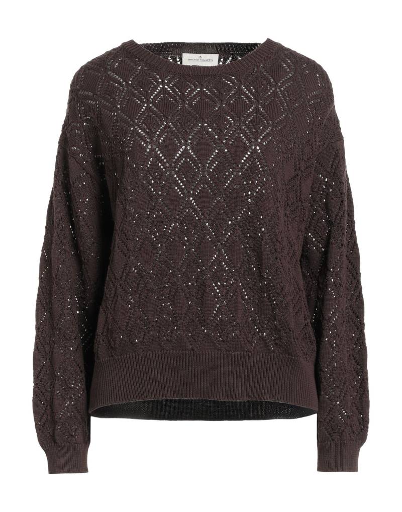 BRUNO MANETTI Pullover Damen Braun von BRUNO MANETTI