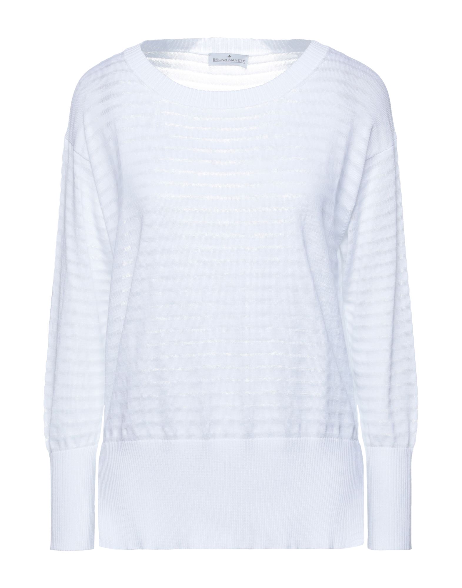 BRUNO MANETTI Pullover Damen Weiß von BRUNO MANETTI