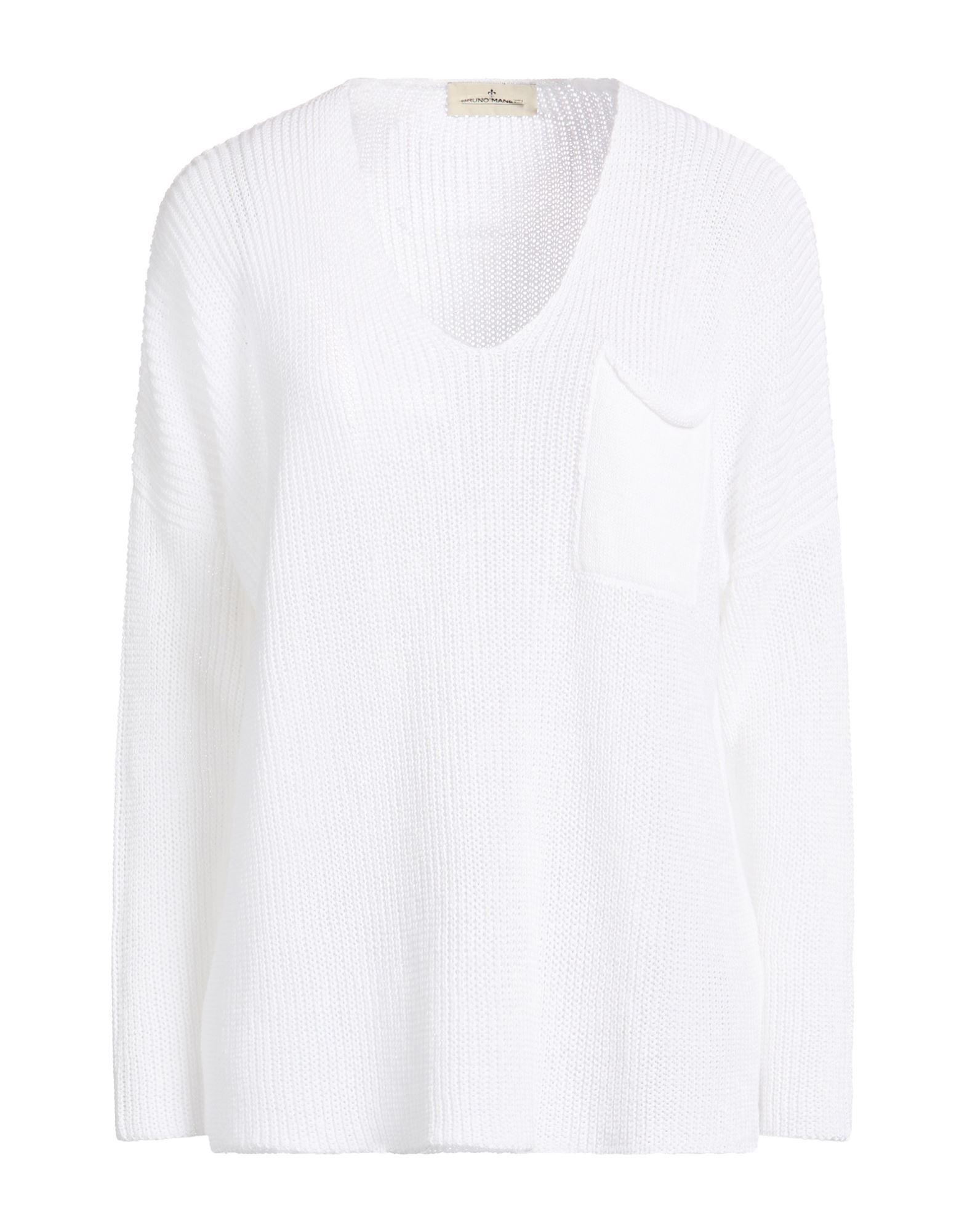 BRUNO MANETTI Pullover Damen Weiß von BRUNO MANETTI