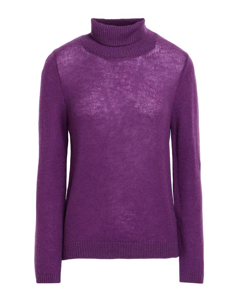 BRUNO MANETTI Rollkragenpullover Damen Violett von BRUNO MANETTI