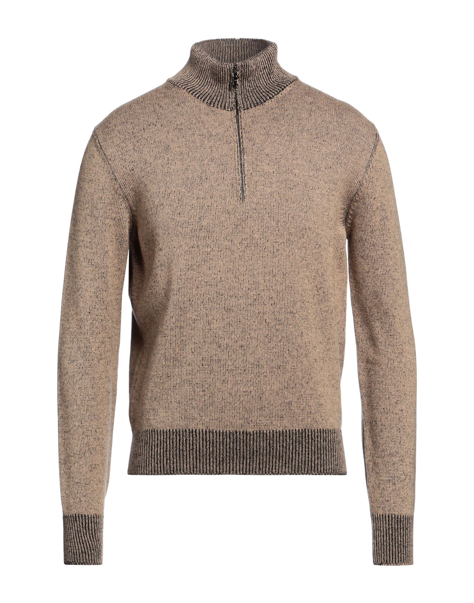 BRUNO MANETTI Rollkragenpullover Herren Khaki von BRUNO MANETTI