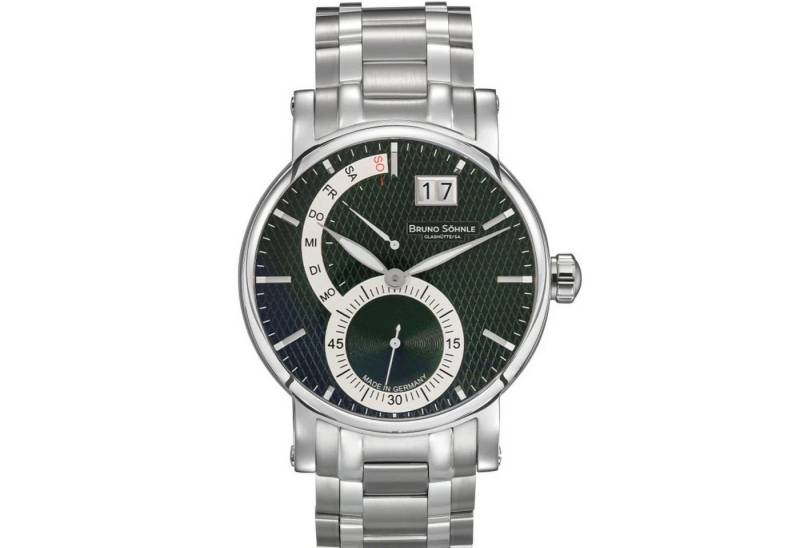 BRUNO SÖHNLE Luxusuhr 17-13073-482, Saphirglas, Grün, Edelstahl, Herren von BRUNO SÖHNLE