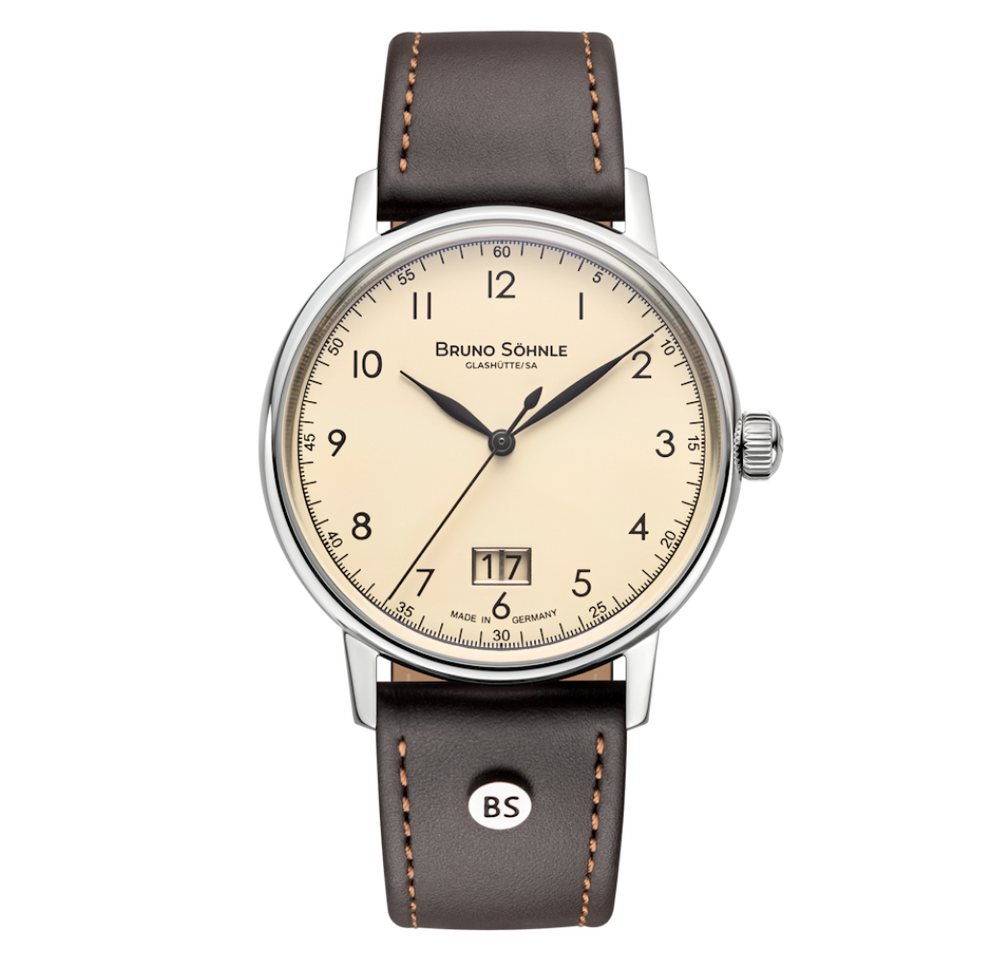 BRUNO SÖHNLE Luxusuhr 17-13234-131, Echtes Leder, Edelstahl, Herren von BRUNO SÖHNLE